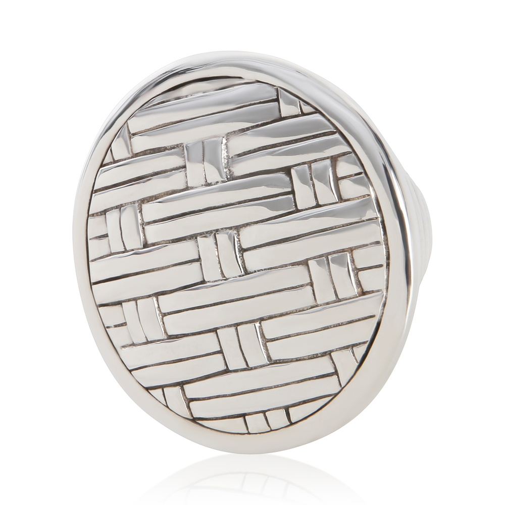 John Hardy Sterling Silver  Basket Weave Ring